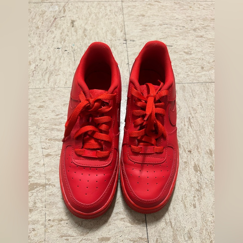 Red Nike shoes